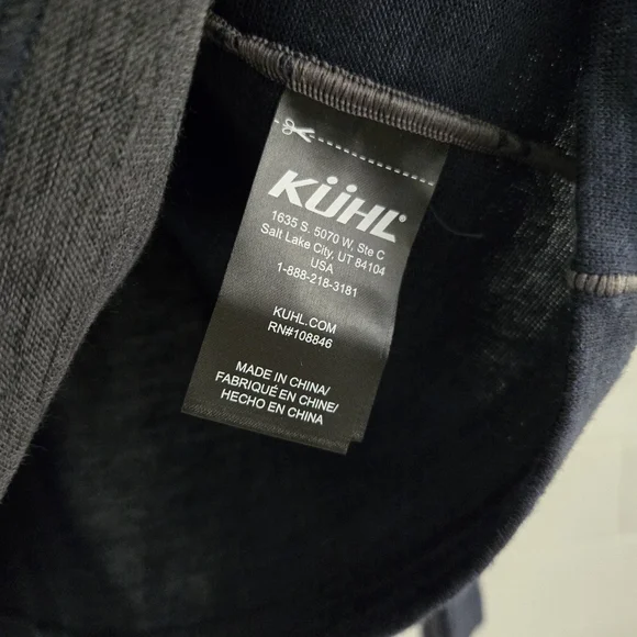 NWT Kuhl Ryzer 1/4 Zip Men's Pullover Size Medium Midnight Blue Navy Gray NEW - Picture 8 of 11